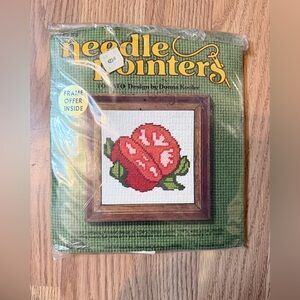 Needle pointers  Tomato Needlepoint Kit with Red and Green Design
